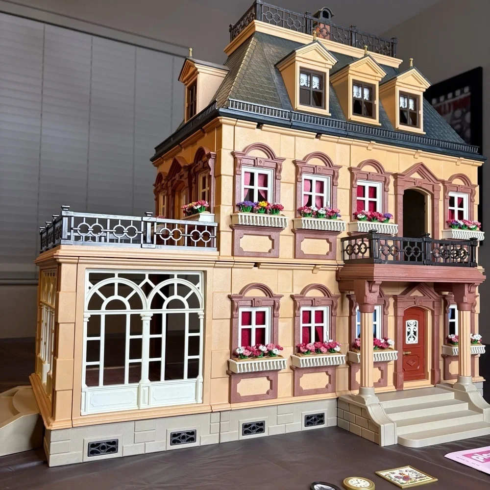 1989 Playmobil 5300 Victorian Mansion Expansion House Set Missing Stairs Railing